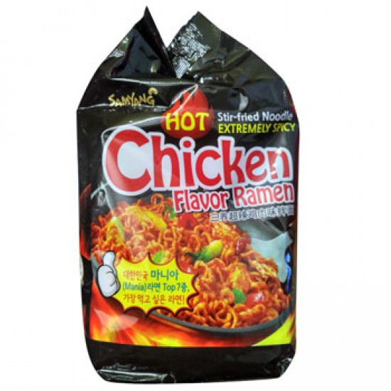 Samyang Hot Stir Fried Noodle (Chicken Flavor) 5 Packs 740 gm
