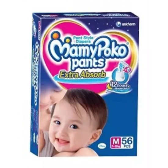 MamyPoko Pants Diaper (Pant) M 7-12 kg (India) 56 pcs