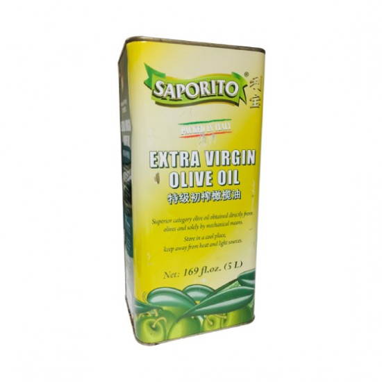 SAPORITO Extra Virgin Olive Oil- 5 ltr