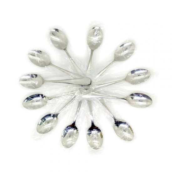 Stainless Steel Round Spoon Medium 12 pcs