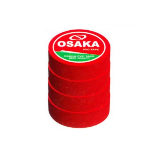 Osaka PVC Tape Red (18 mm) 3 pcs 
