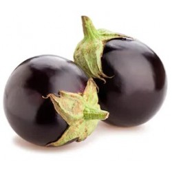 Round Brinjals Black (Net Weight ± 50 gm) 700 gm