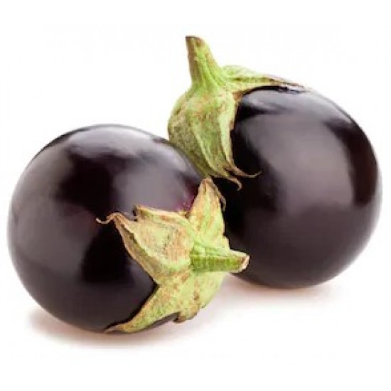 Round Brinjals Black (Net Weight ± 50 gm) 700 gm