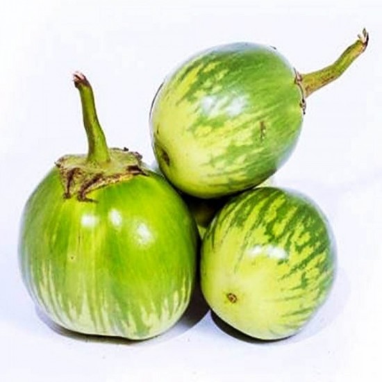 Round Brinjals Green (Net Weight ± 50 gm) 700 gm